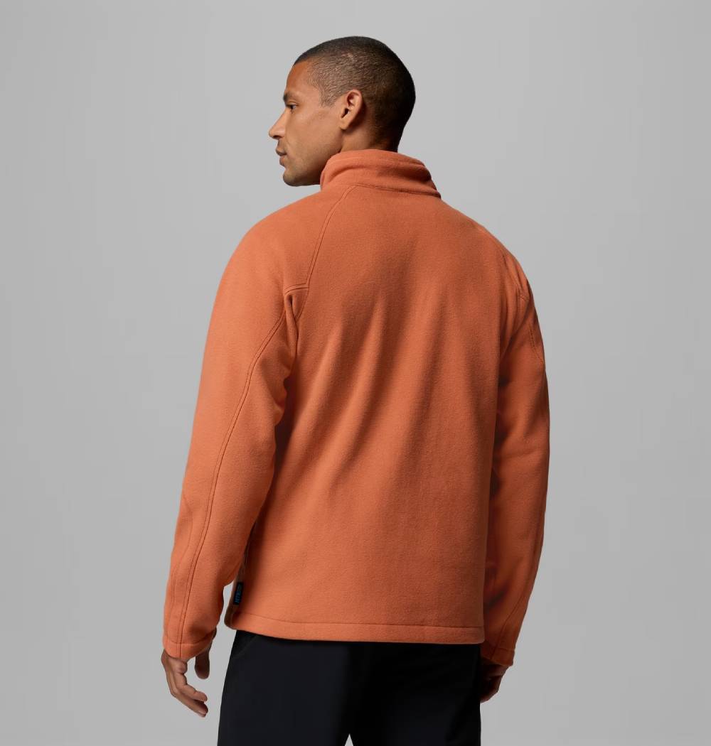 columbia-fast-trek-hz-fleece-teak-brown-pull-polaire-homme